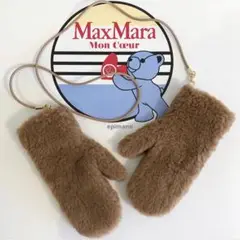 国内完売品 新品未使用 MaxMara テディベア ミトン 手袋 M/L