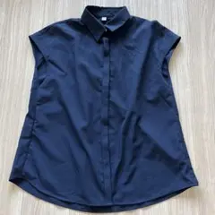 GU ネイビー ノースリーブシャツ Sサイズ