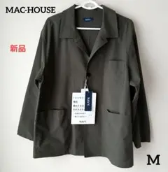 新品『NAVY』マックハウス　マイラク ラクラクウェア　ストレッチ　速乾　軽量