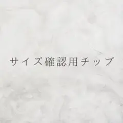 サイズ確認用チップ
