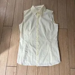 MK KLEIN+ ノースリーブシャツ サイズ40 イエロー