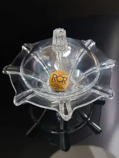 キャンディポット　クリスタル　ガラス　イタリア製　RCR　蓋付　ポプリ　小物入れ