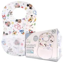 【新品未使用】ディズニービブスター使い捨てエプロン60枚　100周年限定デザイン