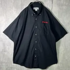 希少 snap-on 刺繍ロゴ シャツ tri mountain 黒 XL