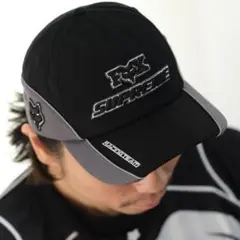Supreme / Fox Racing 6-Panel "Black"