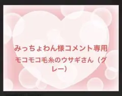 みっちょわん様コメント専用