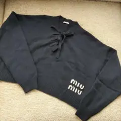 お値下げ正規品 新品 2021モデル ミュウミュウ Vネック カシミアセーター