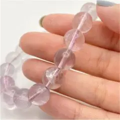 ピンクフローライト 虹入り ブレスレット パワーストーン 天然石 数珠