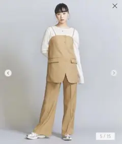 BEAUTY&YOUTH ポリエステル フレアパンツ