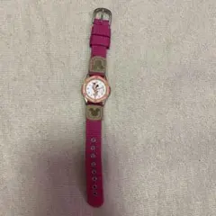 美品　ミニーマウス 腕時計 ピンク