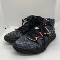 美品 NIKE KYRIE 7 EP ブラック グレー ピンク 26cm 迷彩柄