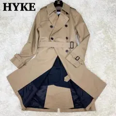 HYKE ロングトレンチコート サイズ3 大きいサイズ ベージュ ベルト
