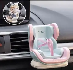 Labubu ラブブ用椅子【パープルグレー】17cm用 車載クリップ