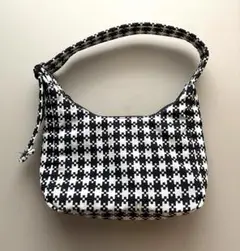 BAGGU ミニ ナイロン ショルダーバッグ 千鳥柄 未使用品