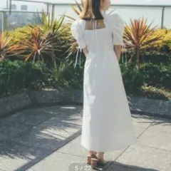snidel バリエパイピングコルセットワンピース