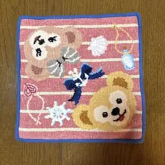 ダッフィー　&シェリーメイ　シェニール織　 タオルハンカチ