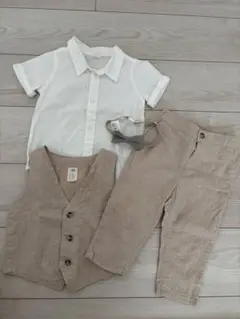 ベビー H&M リネンブレンド3アイテムセット（80cm）
