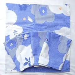新品未使用 かわいいうさぎ柄座布団カバー 5枚まとめセット 55cm×59cm