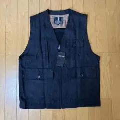 新品未使用　Nicole St.Gilles ネイビー ベスト L