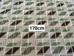 昭和レトロ生地　グリーンチェック柄ジャージ　ビンテージ生地170cm