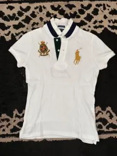 ゴールド刺繍でスポーティ★Ralph Lauren★爽やかSkinny Polo