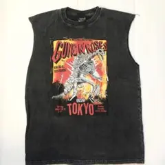 ガンズアンドローゼズ　L ノースリーブ　バンドTシャツ　ロックTシャツ　..