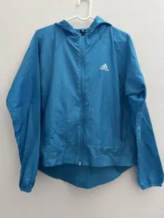adidas ウィンドブレーカー L 青　ランニングウェア