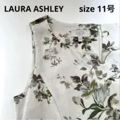 【美品】LAURA ASHLEYローラアシュレイ　花柄　ワンピース　11号