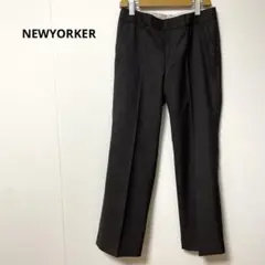 NEWYORKER ニューヨーカー ブラウン ウールパンツ 9