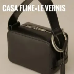 LEVERNIS×CASAFLINEエコレザースクエア バッグ カーキ