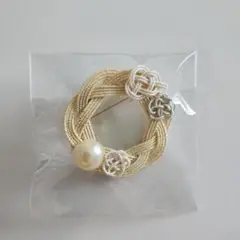 ハントメイド水引ブローチ
