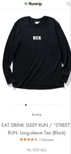 STREET RUN. Long-sleeve Tee bring Tシャツ