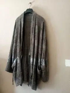 tomo_kishida 裂き織り kimono 1点物 シルク 羽織