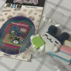 <新品>たまごっち はさむんです。でらっくす みみっち シール付き