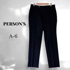 PERSON'S スーツ スラックス ズボン ウエスト84cm A-6 黒