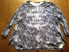 宇宙柄 シャツ 4L