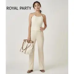 【美品】ROYAL PARTY ワッシャーカットキャミセットアップ