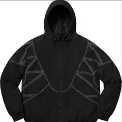 17FW /Supreme Zig Zag Stitch Panel Crewneck ジグザグ パネル Brand New Supreme Zig Zag Stitch Panel Crewneck Black Size