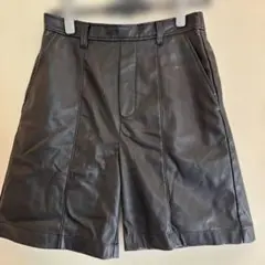 Chocol raffine robe レザー ショートパンツ 黒