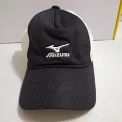 Mizuno メッシュキャップ ブラック/ホワイト