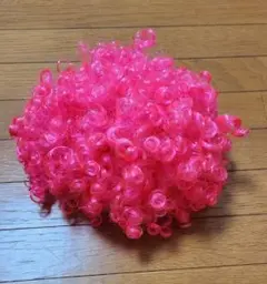 ピンクアフロウィッグ コスプレ用