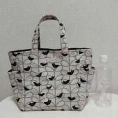 サイドポケット付きトートバッグ