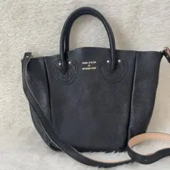 ヤングアンドオルセン プチトートバッグ 2WAY ショルダーバッグ ブラック 黒