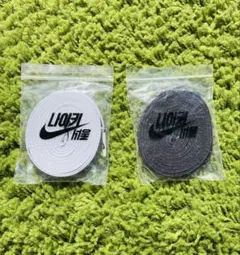 韓国NIKE 限定 ナイキソウル 靴紐 シューレース ハングル　白黑　２個セット