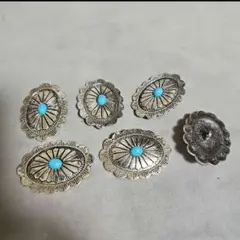 コンチョ ループ式 6個セット ハンドメイド材料