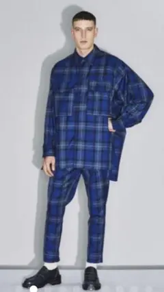 定価37400円 JieDa 美品 20AW タータンチェックパラシュートシャツ
