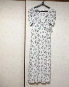 スナイデル　レーヨンカシュクールプリントワンピース　00サイズ　アイボリー