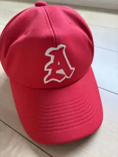 ZETT美品☆【Ａ】ベースボールキャップ(レッド)53〜56㌢