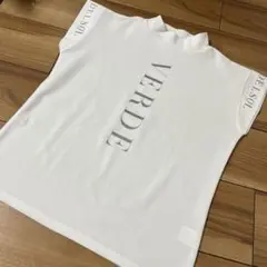 ★デルソルゴルフ　フレンチスリーブハイネックシャツレディースLサイズ美品★
