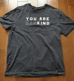 YOU ARE MANKIND Tシャツ ダークグレー